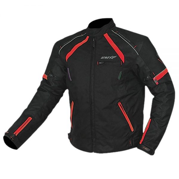 CHAQUETA ATROX AT2129 HOMBRE NEGRO ROJO