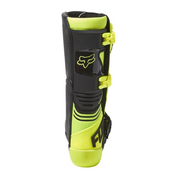 Botas Moto Niño Comp Amarillo Fox - Image 3