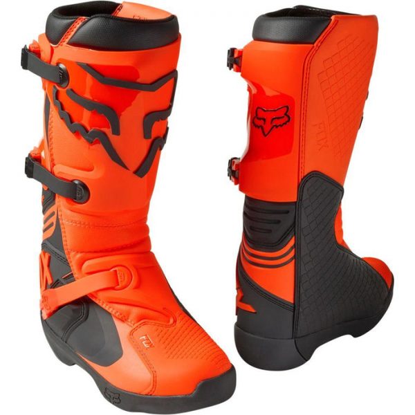 Botas Moto Comp Naranjo Fox